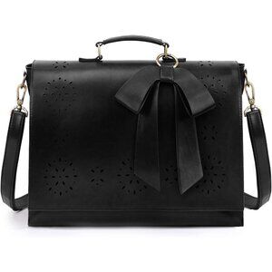 Elegantly Designed Vegan Leather Laptop Briefcase for Women - Ideal Gift Choice